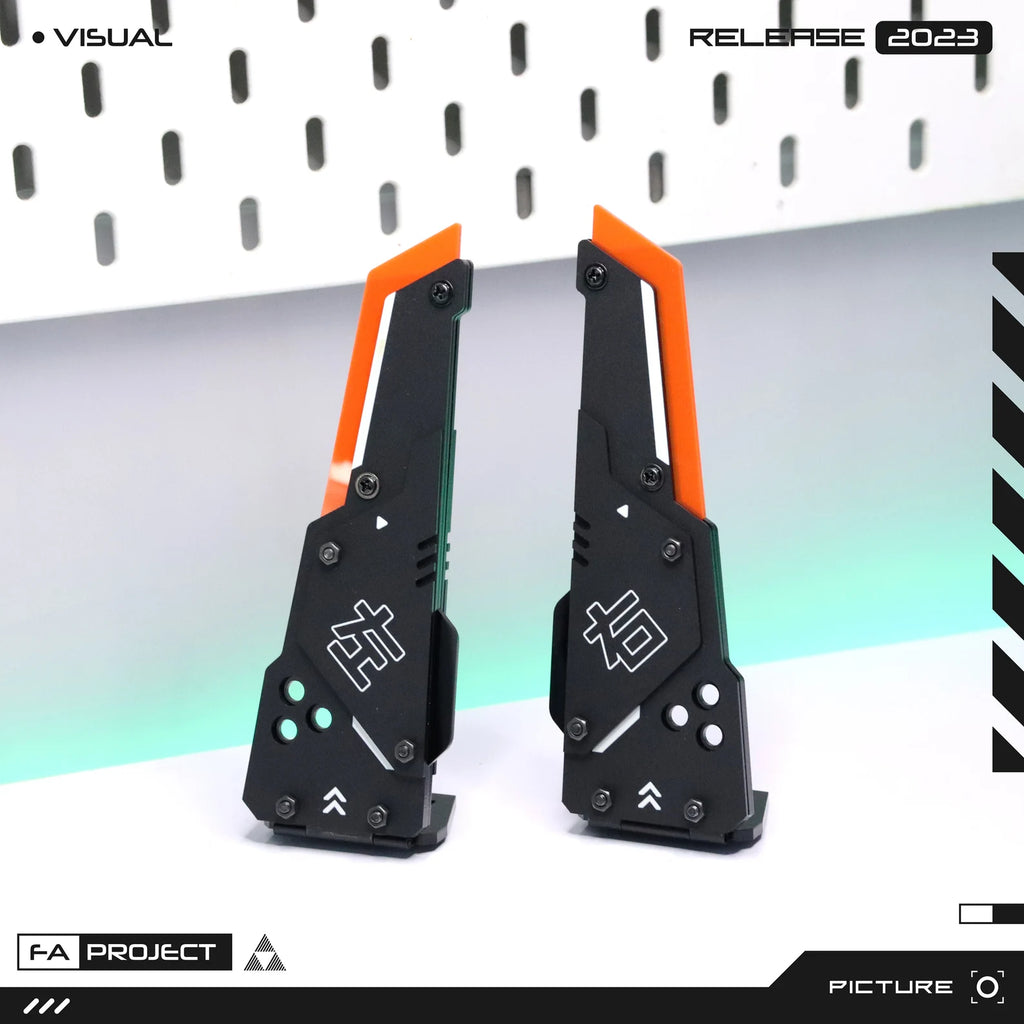 Headband/Headphone Futuristic Mecha Horn Antenna Pair Attachment pieces AERIAL-T16