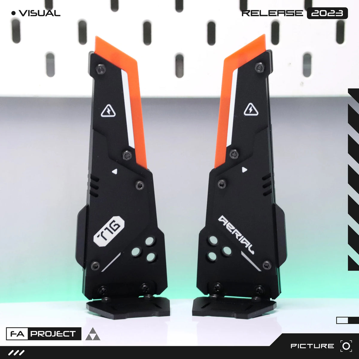 Headband/Headphone Futuristic Mecha Horn Antenna Pair Attachment pieces AERIAL-T16