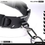 Armored Choker collar necklace with Snaphook Futuristic Mecha NC-H15