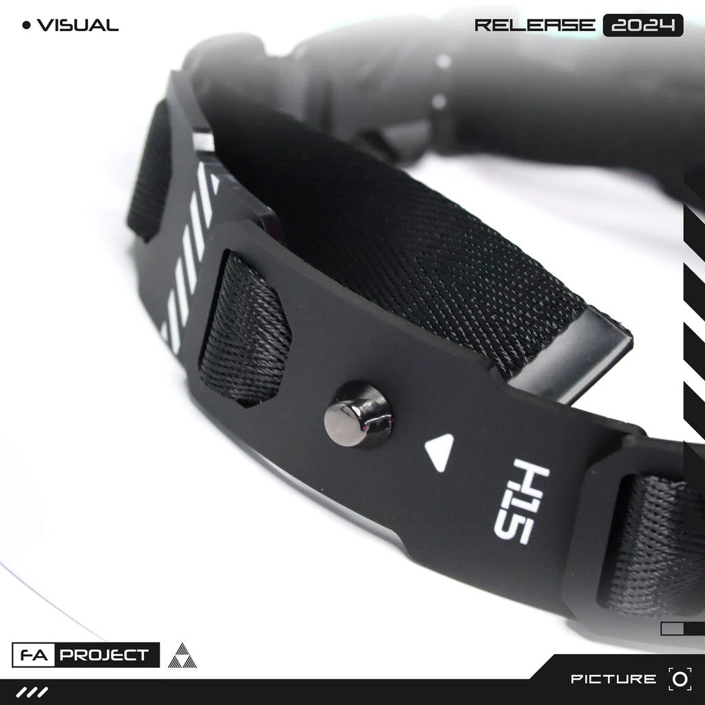 Armored Choker collar necklace with Snaphook Futuristic Mecha NC-H15