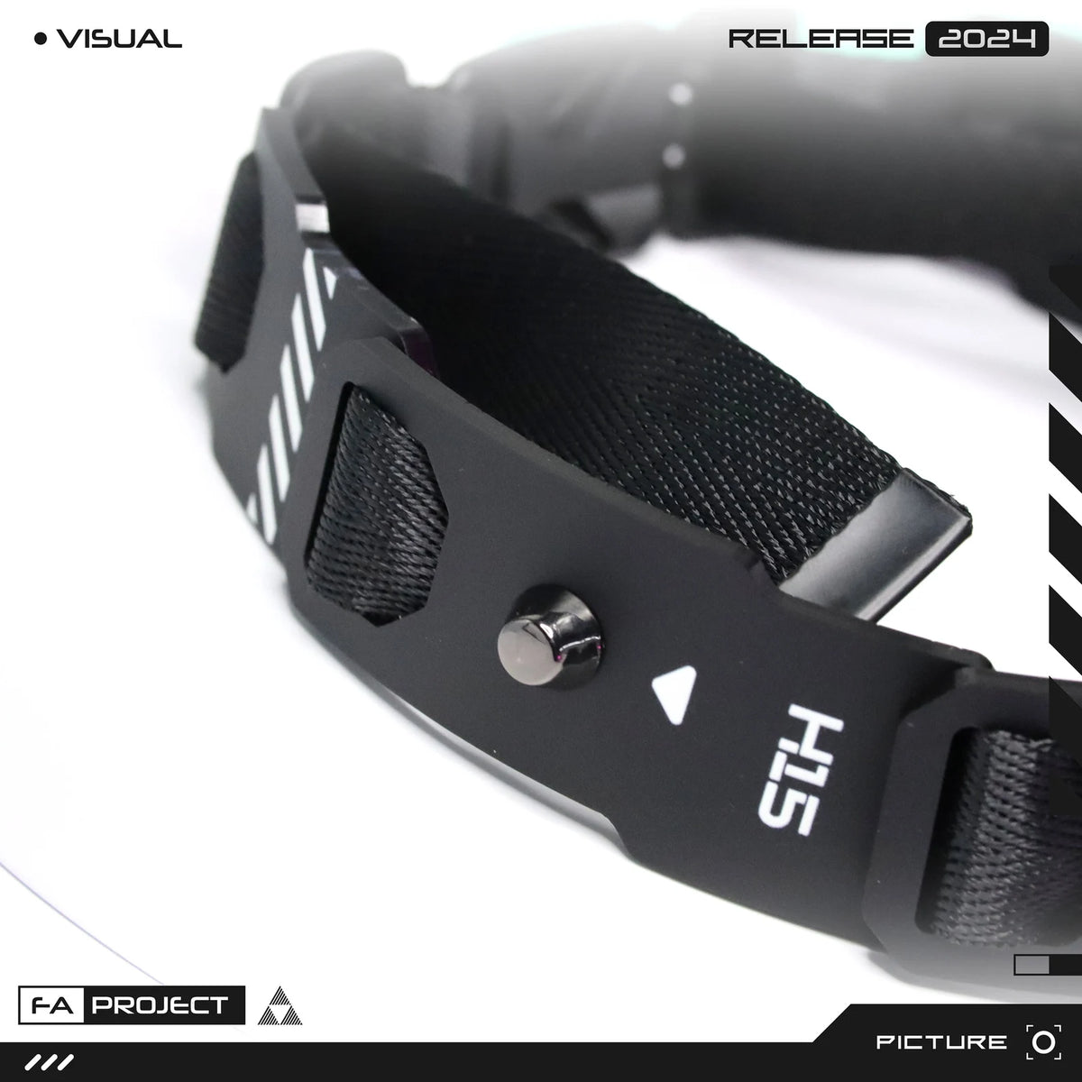 Armored Choker collar necklace with Snaphook Futuristic Mecha NC-H15