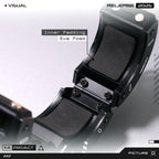Armored Dual LED Cuff Bracelet Wrist Shackles Magnetic Enclosure LOC-312 [BLACK]