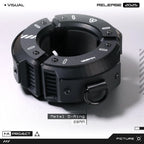 Armored Dual LED Cuff Bracelet Wrist Shackles Magnetic Enclosure LOC-312 [BLACK]