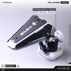 Futuristic Mecha Multicolor LED Light Headband / Headphone Antenna Ear Adjustable Modular Base Mount with Wireless Remote Control [ECLIPSE]