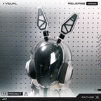 Futuristic Mecha Multicolor LED Light Headband / Headphone Antenna Ear Adjustable Modular Base Mount with Wireless Remote Control [ECLIPSE]
