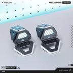Multicolor LED Mecha Ears Headband Attachment with Infrared Remote Control | Futuristic Mecha Style Headwear Accessories