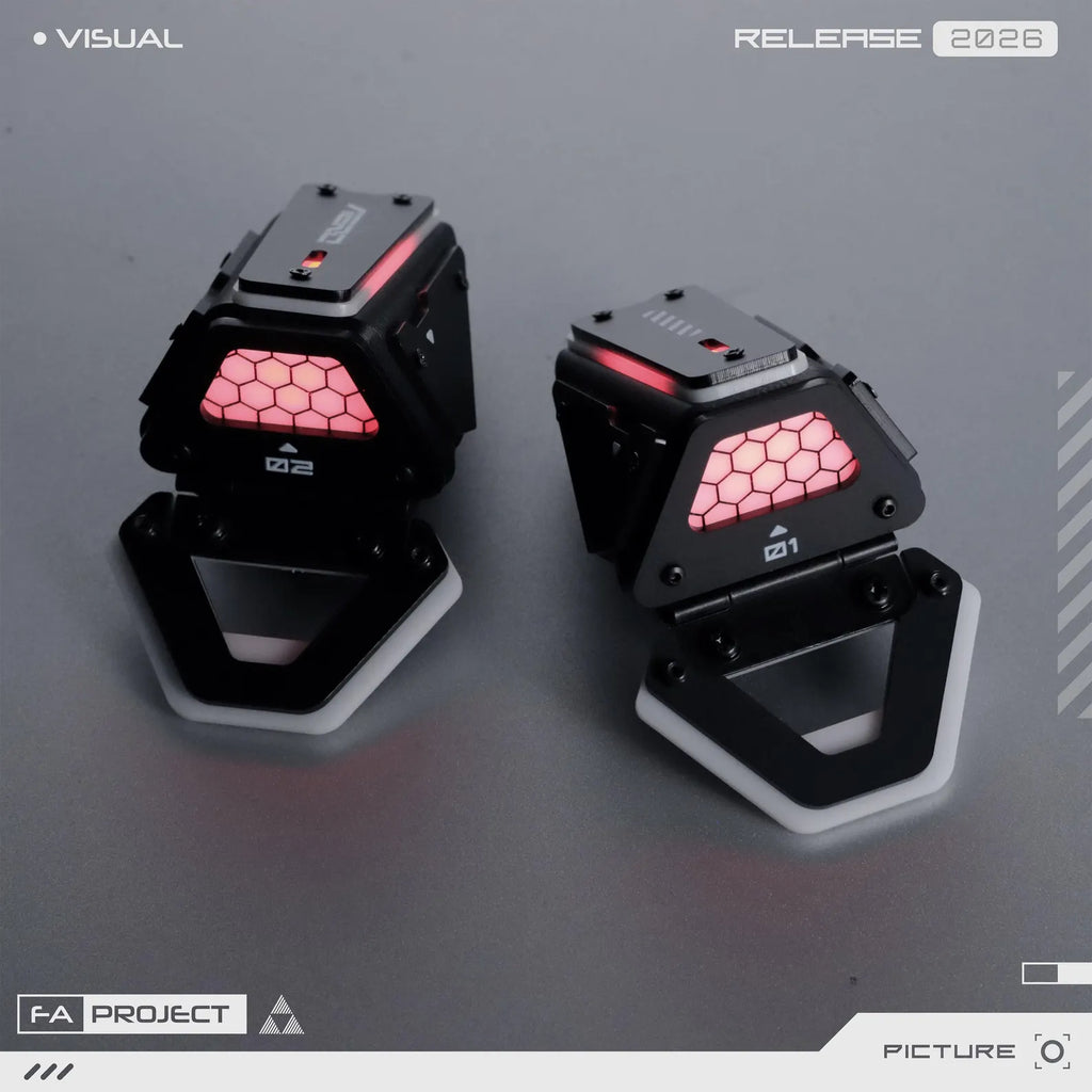 Multicolor LED Mecha Ears Headband Attachment with Infrared Remote Control | Futuristic Mecha Style Headwear Accessories